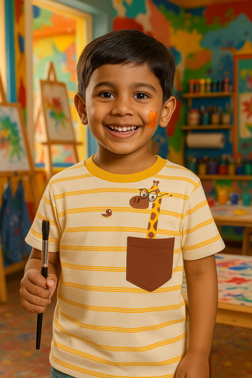 Giraffe Pocket Tshirt