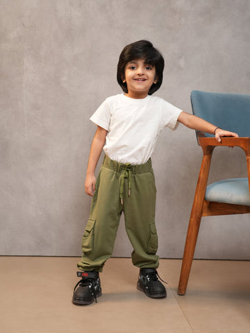 Unisex Bamboo Green Cargo Pants
