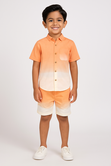 Orange Ombre Bamboo Co-ord Set