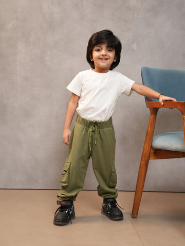 Unisex Bamboo Cargo Joggers with Side Pockets