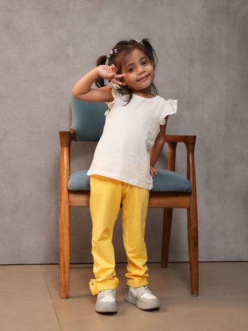 Girls Bamboo Sunset Gold Joggers