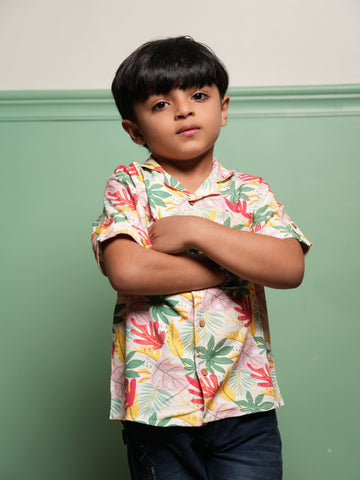 Boys Bamboo Tropical Paradise Shirt