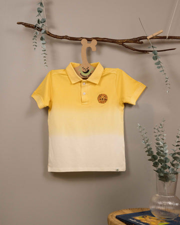 Sunshine Gradient Lion Polo Tshirt