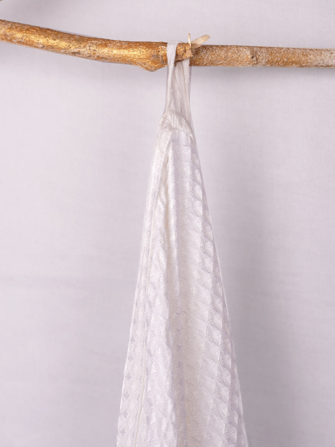 Blue Linen Border Bamboo Towel
