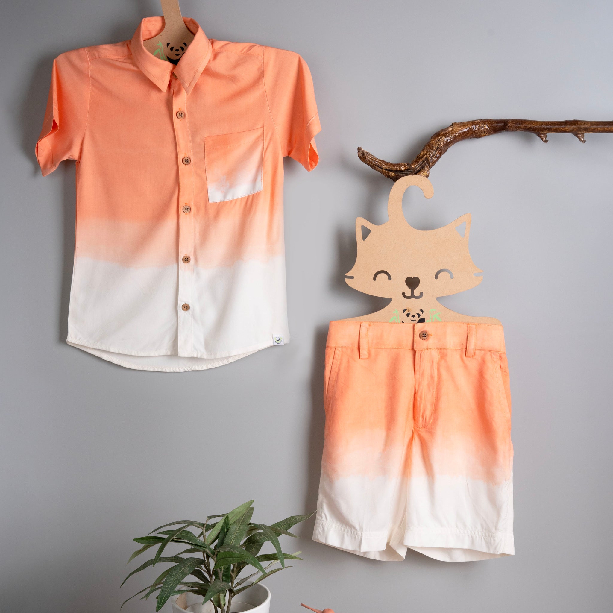 Orange Ombre Bamboo Co-ord Set