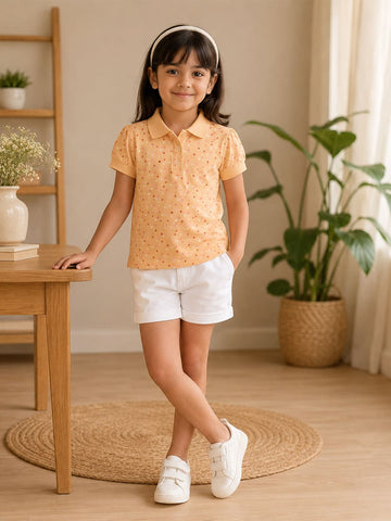 Girls Bamboo Polka Dot T-Shirt