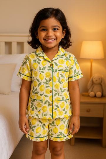 Lemon & Leaf Night Suit