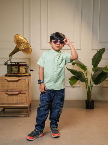 Light Green Bamboo Shirt